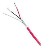 China Non-Plenum 12 AWG 2 Cores Shielded Fire Alarm Cable UL FPLR-CL2R 300V 75℃ supplier
