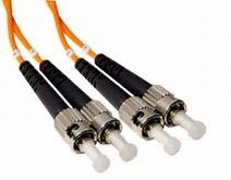 China Duplex ST to ST 50 / 125 μm LSZH Jacket Fiber Optic Patch Cord for Access Network supplier